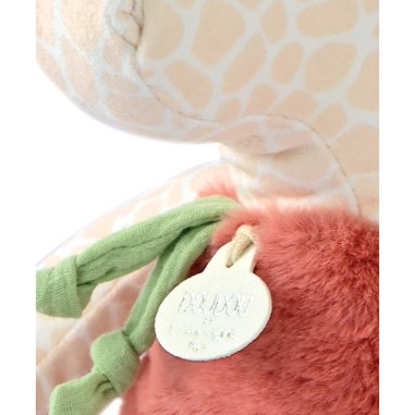 Peluche Girafe beige et orange 30 cm - Doudou et Compagnie