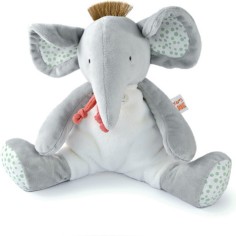 Doudou Eléphant gris 30 cm - Doudou et Compagnie