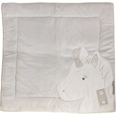 Tapis d'éveil Licorne Gris : Tapidou - Doudou Et Compagnie