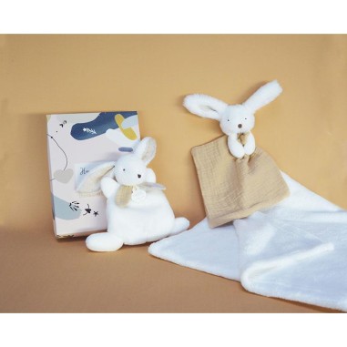 Plaid & Doudou - Happy Wild - plaid banc - taille 100x70 cm - Doudou et Compagnie