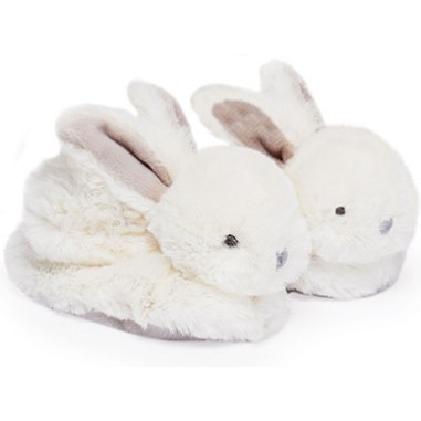 Chaussons Lapin Bonbon taupe 0-6 mois - Doudou Et Compagnie