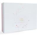 Coffret cadeau naissance doudou lapin de sucre Rose + protège carnet de santé - Doudou Et Compagnie