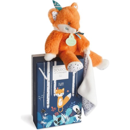 Doudou Tiwipi renard - taille 21 cm - Doudou Et Compagnie