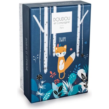 Doudou Tiwipi renard - taille 21 cm - Doudou Et Compagnie