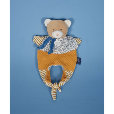 Doudou Ours marionnette - Petit sac - Amusette 3 En 1 - Doudou et Compagnie