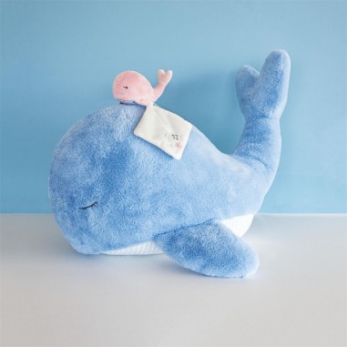 Peluche géante baleine bleue - Doudou Et Compagnie