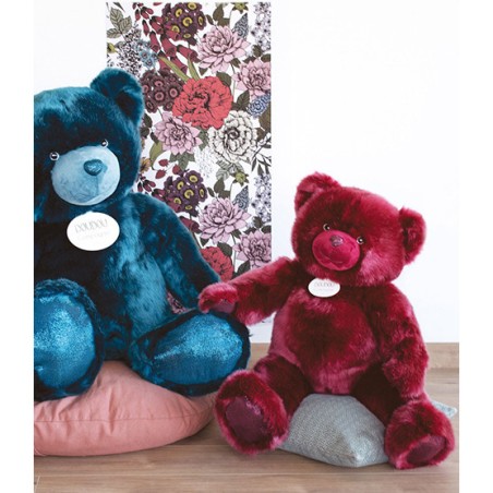 Ours en peluche bois de rose - Collection - Doudou Et Compagnie