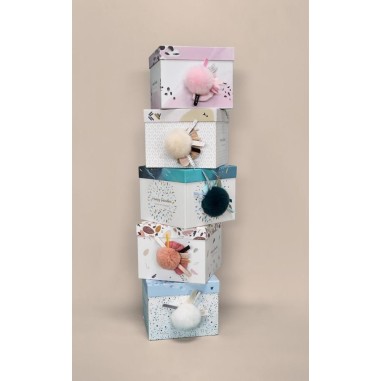 Pantin Pompon Terracota Happy Boho - Doudou Et Compagnie