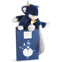 Peluche Loup avec Doudou Tiwipi Bleu - 21 cm - Doudou Et Compagnie