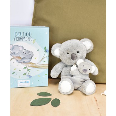 Unicef Peluche koala avec Bébé 25 cm - Doudou Et Compagnie