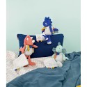 Peluche de dinosaure bleu avec doudou - Sashou - 25 cm - Doudou et Compagnie