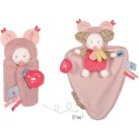 Doudou Souris blanche avec cape Rose - Papillotte - 3 En 1 - Doudou et Compagnie