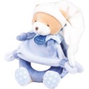 Hochet et pouet Peluche hochet ours Petit chou - Bleu - 19 cm - Doudou Et Compagnie