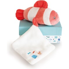 Poisson clown mignon avec doudou corail - Doudou Et Compagnie 2