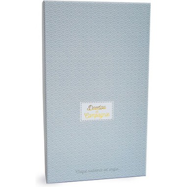 Coffret peluche lapin de sucre - lapin mouchoir blanc - Doudou Et Compagnie