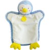 Marionnette à main Pingouin bleu - 25 cm - Doudou Et Compagnie