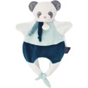 Doudou Panda marionnette Vert - Petit sac - Amusette 3 En 1 - Doudou et Compagnie