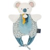 Doudou Koala marionnette Bleu - Petit sac - Amusette 3 En 1- 30 cm - Doudou et Compagnie