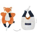 Doudou Renard marionnette Orange - Petit sac - Amusette 3 En 1 - Doudou et Compagnie