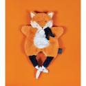 Doudou Renard marionnette Orange - Petit sac - Amusette 3 En 1 - Doudou et Compagnie