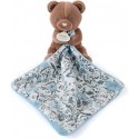 Doudou Ours Marron avec mouchoir - Boh'Aime - Doudou et Compagnie