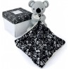 Doudou Koala gris avec mouchoir - Boh'Aime - 12 cm - Doudou et Compagnie