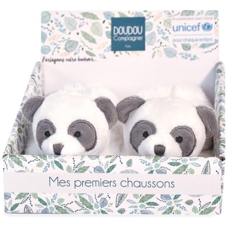 Chaussons Panda - Doudou et Compagnie