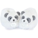 Unicef Chaussons bébé en peluche Panda 0-6 mois Blanc - Doudou et Compagnie