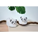 Unicef Chaussons bébé en peluche Panda 0-6 mois Blanc - Doudou et Compagnie