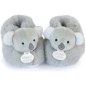 Chaussons bébé en peluche Koala Gris - Unicef -6 mois - Doudou et Compagnie
