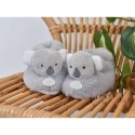 Chaussons bébé en peluche Koala Gris - Unicef -6 mois - Doudou et Compagnie