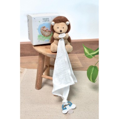 Unicef Doudou attache sucette Hérisson 12 cm - Doudou et Compagnie
