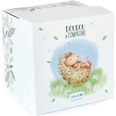 Unicef Doudou attache sucette Hérisson 12 cm - Doudou et Compagnie