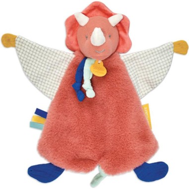 Lou, Doudou dinosaure terracotta : Les Calinosaures - Doudou et Compagnie