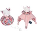 Doudou Chat rose - Cocon - Balle d'éveil - 3 En 1 - Doudou et Compagnie