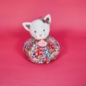 Doudou Chat rose - Cocon - Balle d'éveil - 3 En 1 - Doudou et Compagnie
