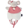 Doudou Souris grise Amusette 3 En 1 : Les petits futés Rose - Doudou et Compagnie