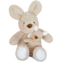 Peluche kangourou avec Bébé Marron - 25 cm - Unicef - Doudou et Compagnie