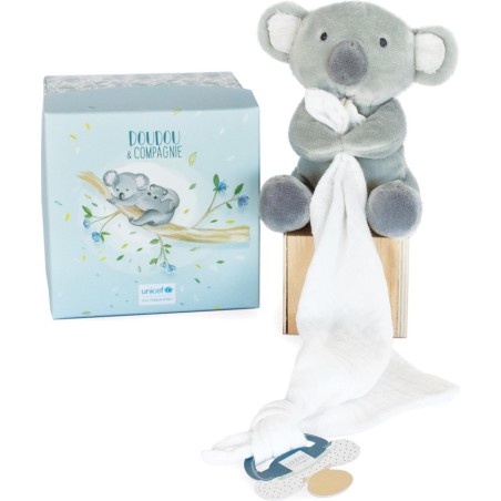 Unicef Doudou attache sucette Koala 12 cm - Doudou Et Compagnie