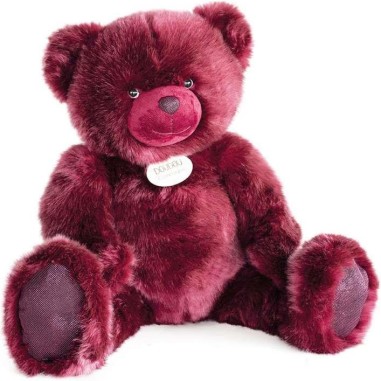 Ours en peluche bois de rose - 80 cm - Doudou Et Compagnie