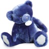 Ours en peluche bleu nuit - 37 cm - Doudou Et Compagnie