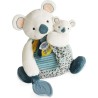 Coffret peluche d'activités Yoca le koala et son bébé Blanc - 25 cm - Doudou Et Compagnie