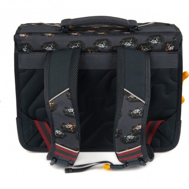 Cartable Lily Comic Car Navy - Stones and Bones