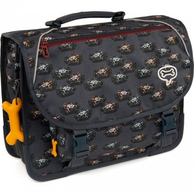 Cartable Lily Comic Car Navy - Stones and Bones