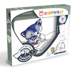 Tablette à dessin pour enfant lumineuse nomade - Vert - Kidywolf 2