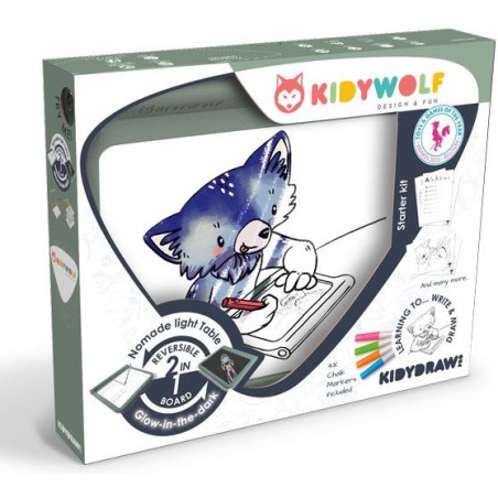 Tablette lumineuse nomade - Vert - Kidywolf