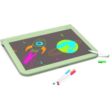 Tablette à dessin pour enfant lumineuse nomade - Vert - Kidywolf