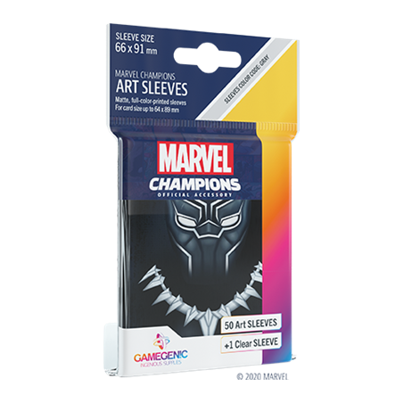 Protège cartes 50 sleeves Marvel Champions Black Panther - Gamegenic