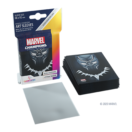 Protège cartes 50 sleeves Marvel Champions Black Panther - Gamegenic