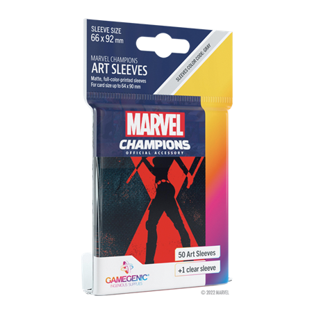 Protège cartes 50 sleeves Marvel Champions Black Widow - Gamegenic